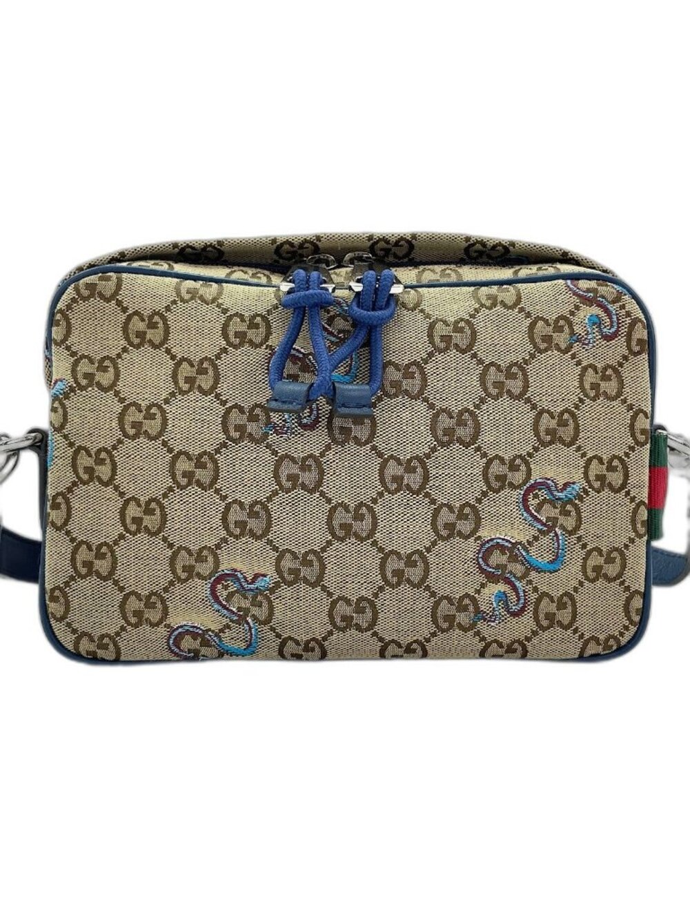 Gucci Shoulder Bag Snake Embroidery 2-Way - Picture 2 of 8